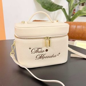 Vanity Case - Cốp makeup thêu tên cá nhân hóa